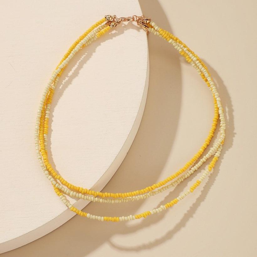 Necklace, FRENCH RIVIERA|Sunshine Necklace -yellow necklace