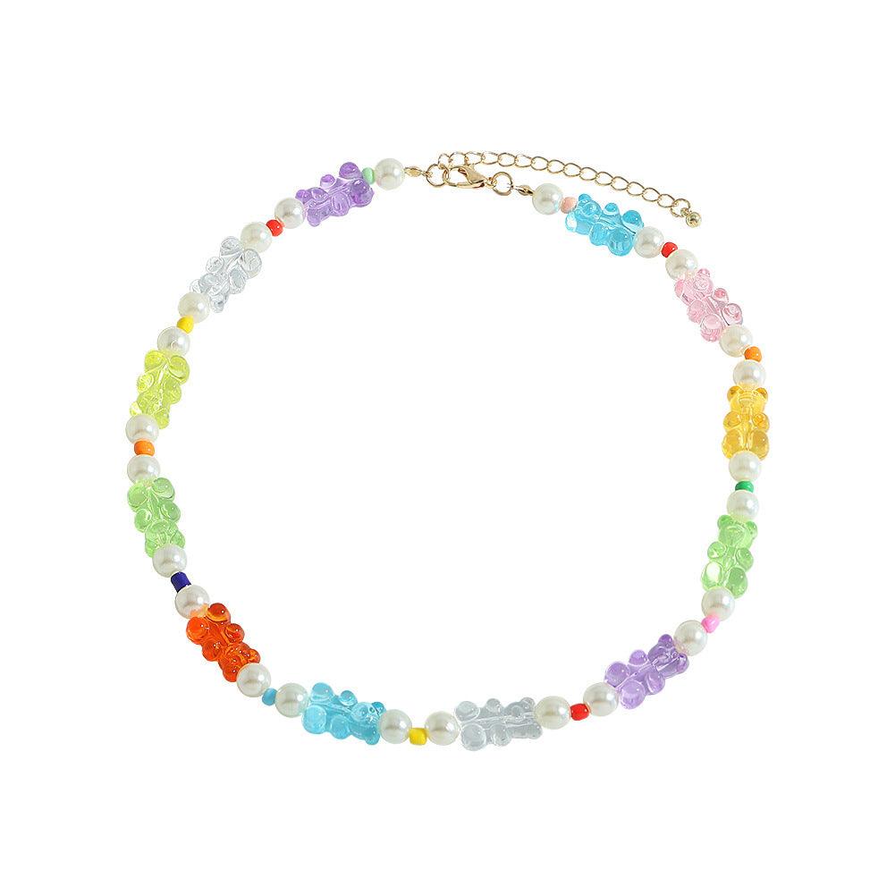 Necklace, FRENCH RIVIERA|Gummy Bear and pearl necklace