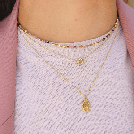 Kaulakoru, BOHM PARIS|Collier Braceline -valkoinen akaatti