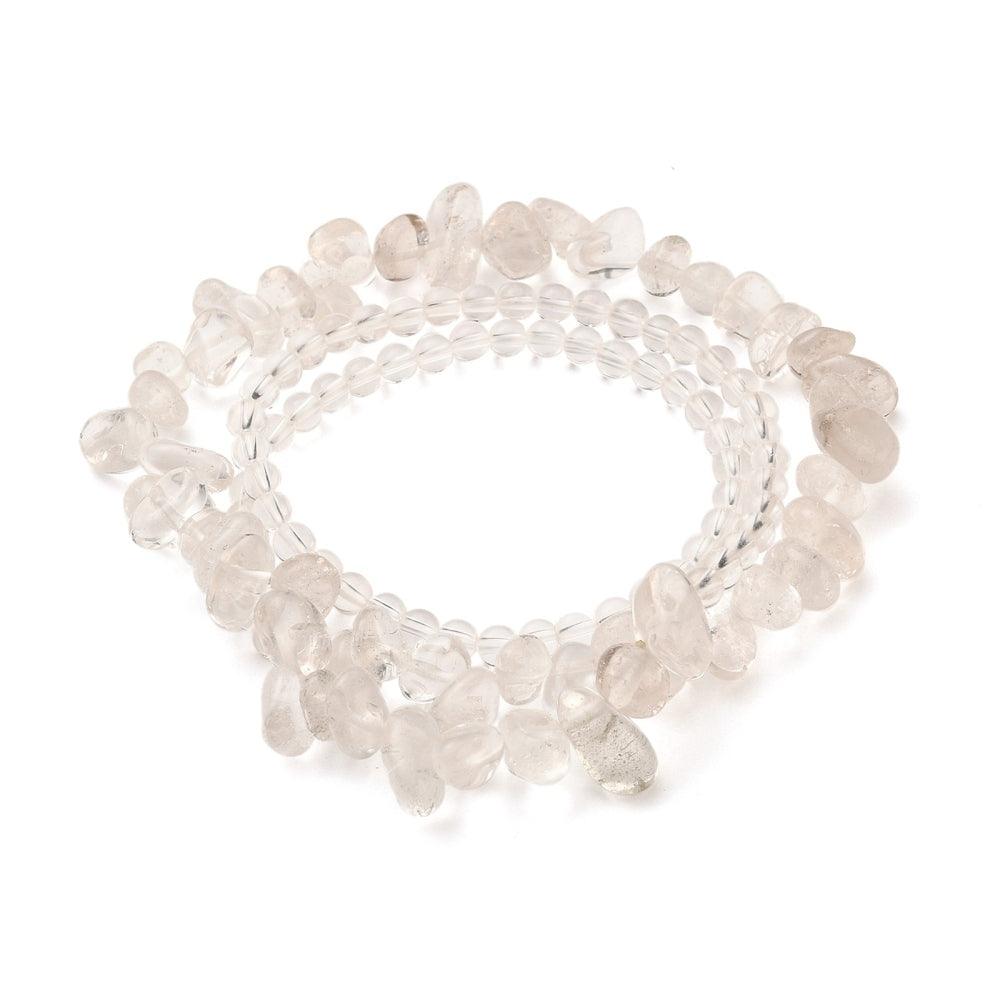 Bracelet, FRENCH RIVIERA|Flexible rock crystal bracelet