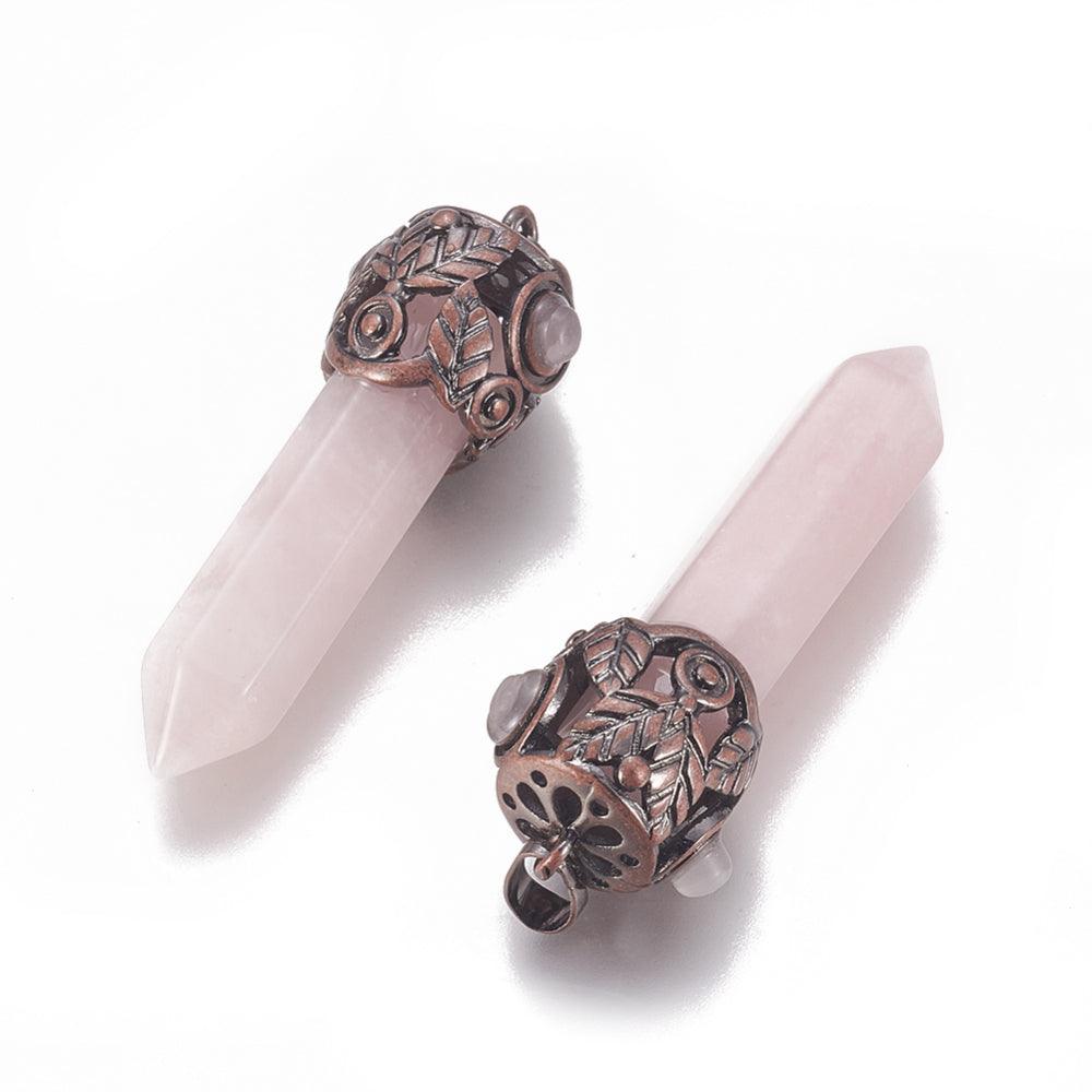 Luonnonkiviriipus, NATURE COLLECTION|Mystic Rose Quartz Pendant