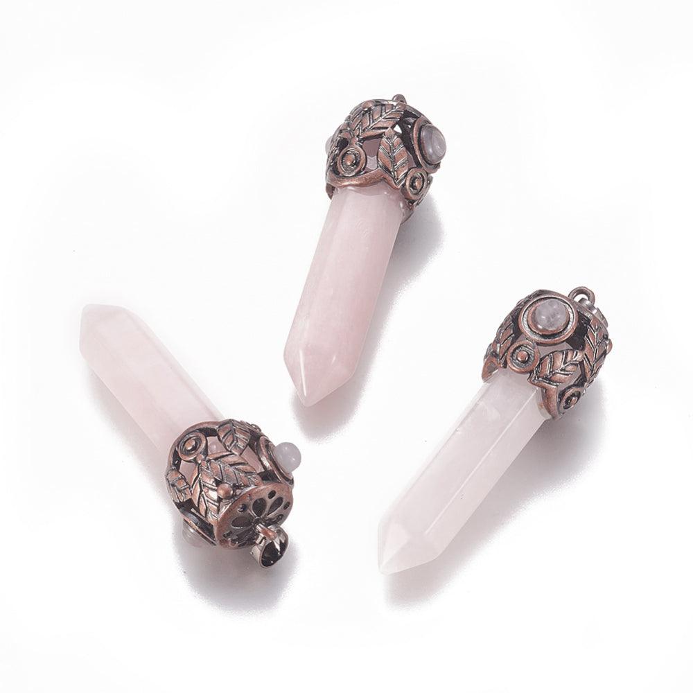 Luonnonkiviriipus, NATURE COLLECTION|Mystic Rose Quartz Pendant