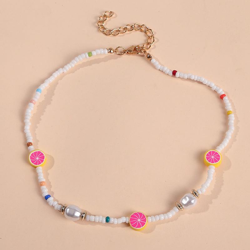 Necklace, FRENCH RIVIERA|Santorini - colorful summer necklace