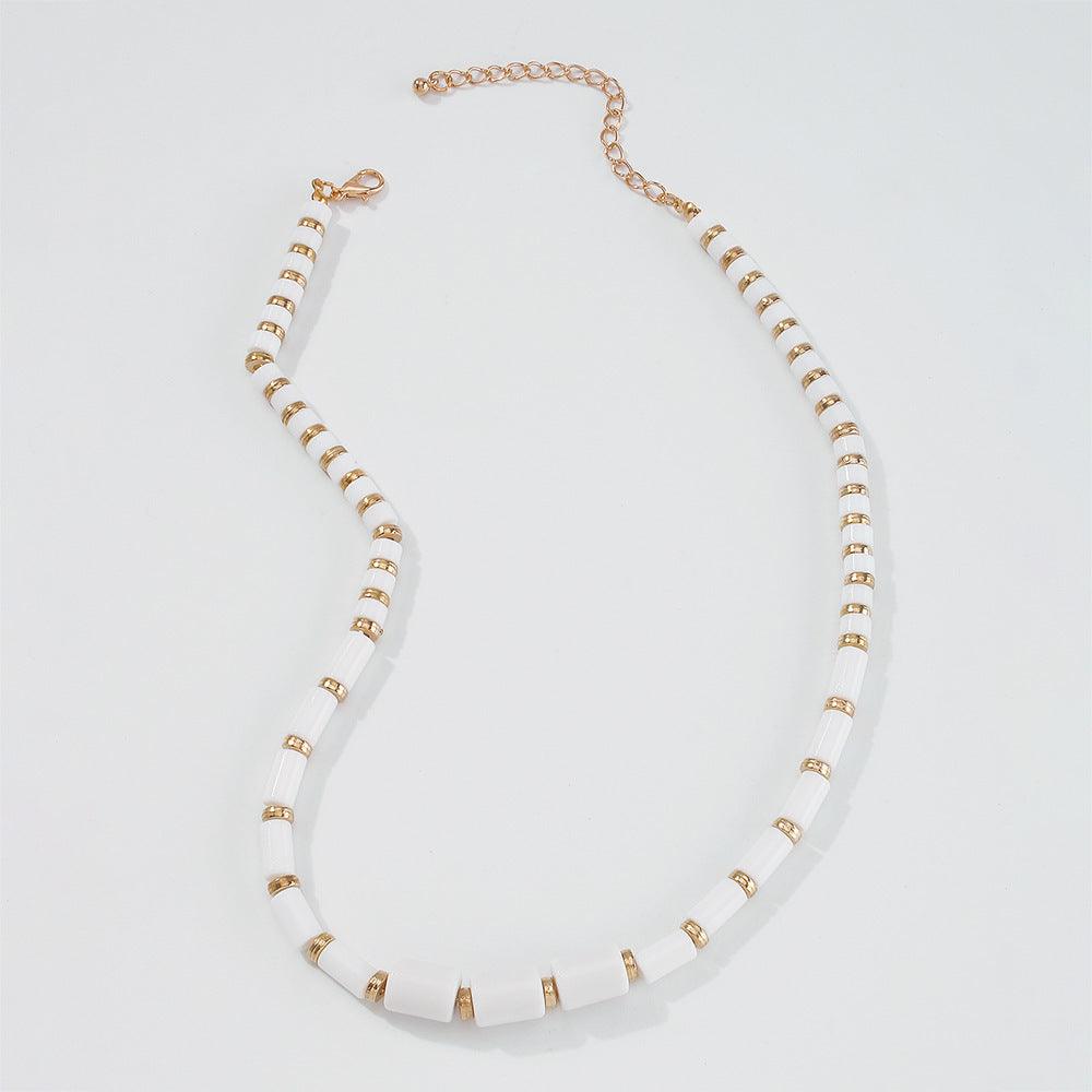 Necklace, FRENCH RIVIERA|Lily white necklace