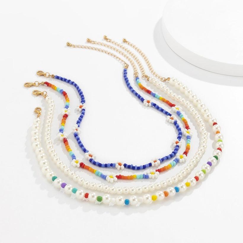 Necklace set, FRENCH RIVIERA|Cleo -pack of four summer necklaces