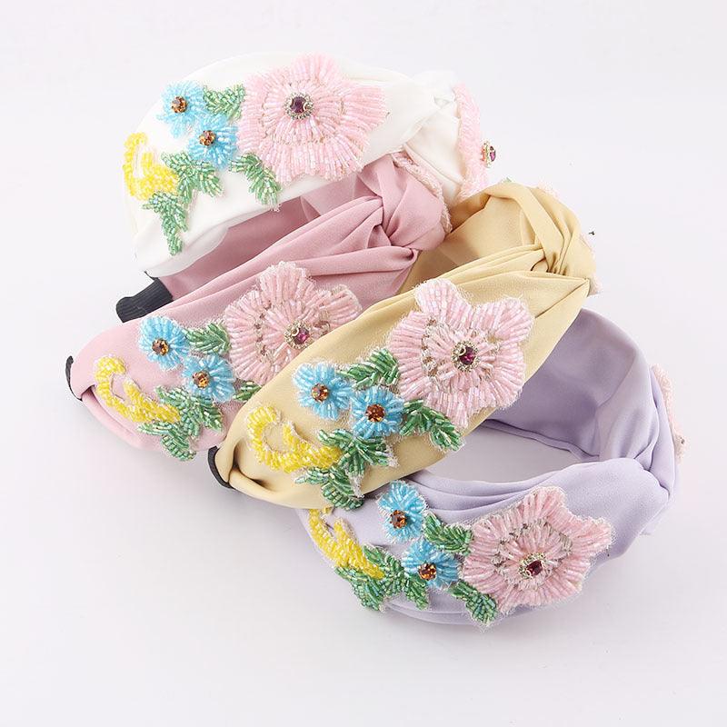 Headband|SUGAR SUGAR, Springtime Frida -light yellow flower headband