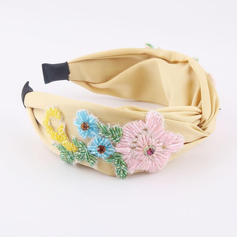 Headband|SUGAR SUGAR, Springtime Frida -light yellow flower headband