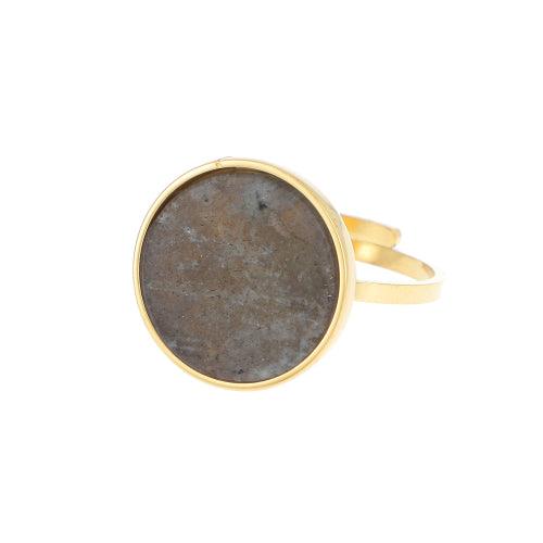 Ring, BOHM PARIS|Bague Maxine -labradorite/gold