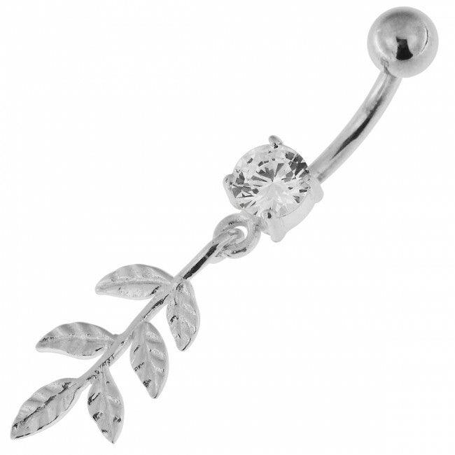 Titanium navel ring, Alyssa - a graceful navel ring with a decorative opening