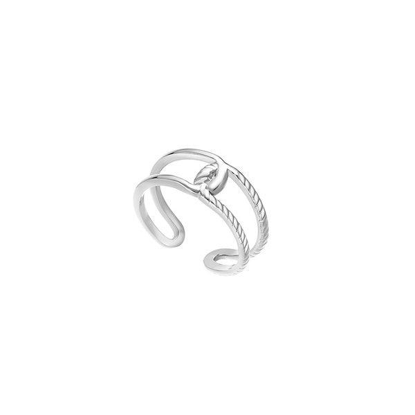 Surgical steel ring, FRENCH RIVIERA|Adele -simple knot