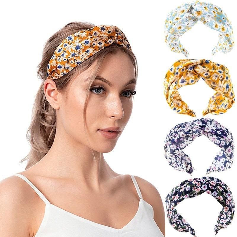 Headband|SUGAR SUGAR, Summer Daisy knotted comfy headband