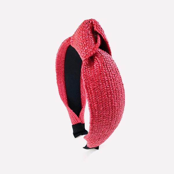 Headband|SUGAR SUGAR, Red Rattan Knot