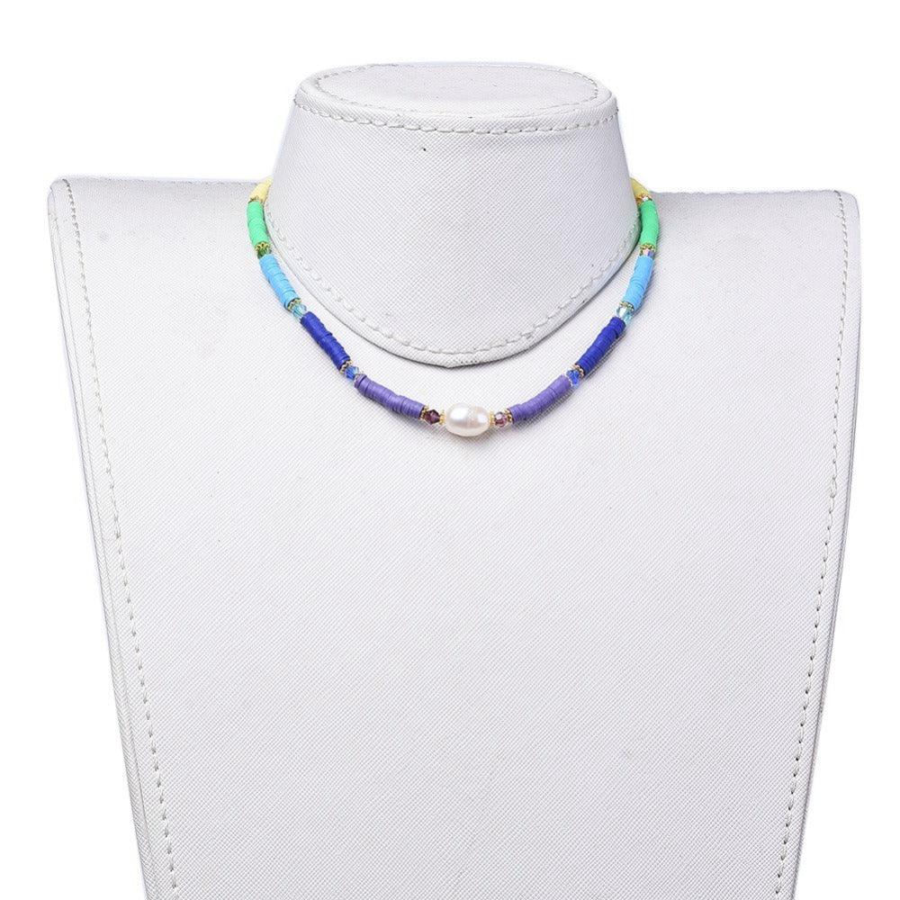 Necklace, FRENCH RIVIERA|Rainbow Days - colorful surf necklace