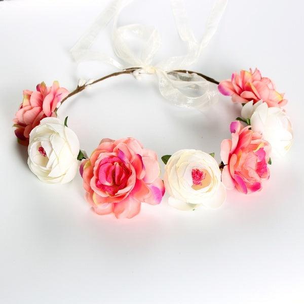 Flower crown | SUGAR SUGAR, First Kiss pink flower headband