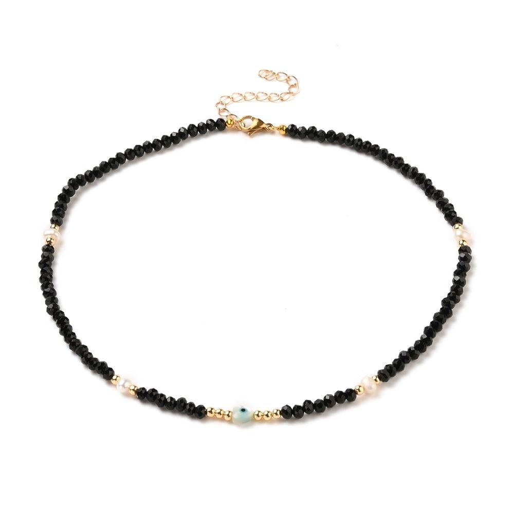 Necklace, FRENCH RIVIERA|London Nights -black pearl necklace