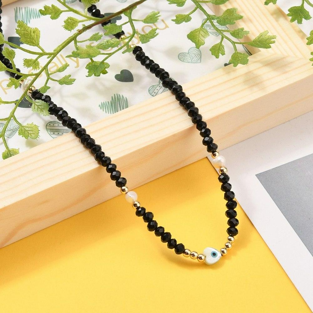 Necklace, FRENCH RIVIERA|London Nights -black pearl necklace