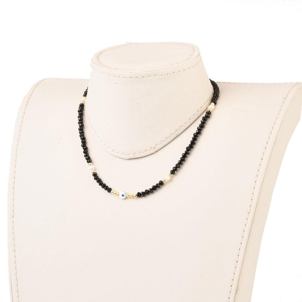 Necklace, FRENCH RIVIERA|London Nights -black pearl necklace