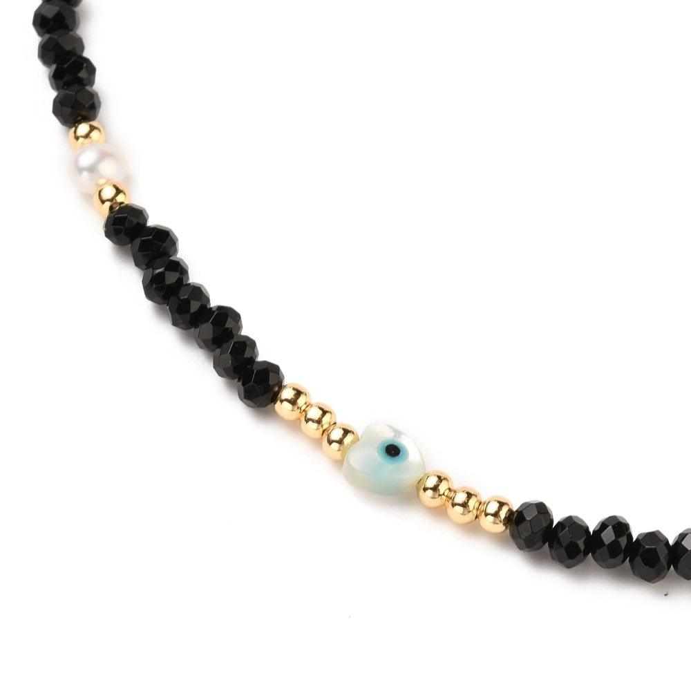 Necklace, FRENCH RIVIERA|London Nights -black pearl necklace