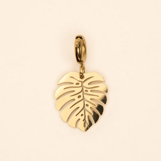 Mascot/pendant, BOHM PARIS|Charm Tropic - troll leaf pendant