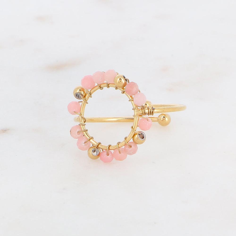 Ring, BOHM PARIS|Bague Cody -rhodonite natural stone ring