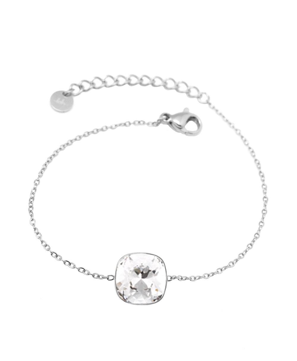 Bracelet, BOHM PARIS|Bracelet Bea - clear/silver