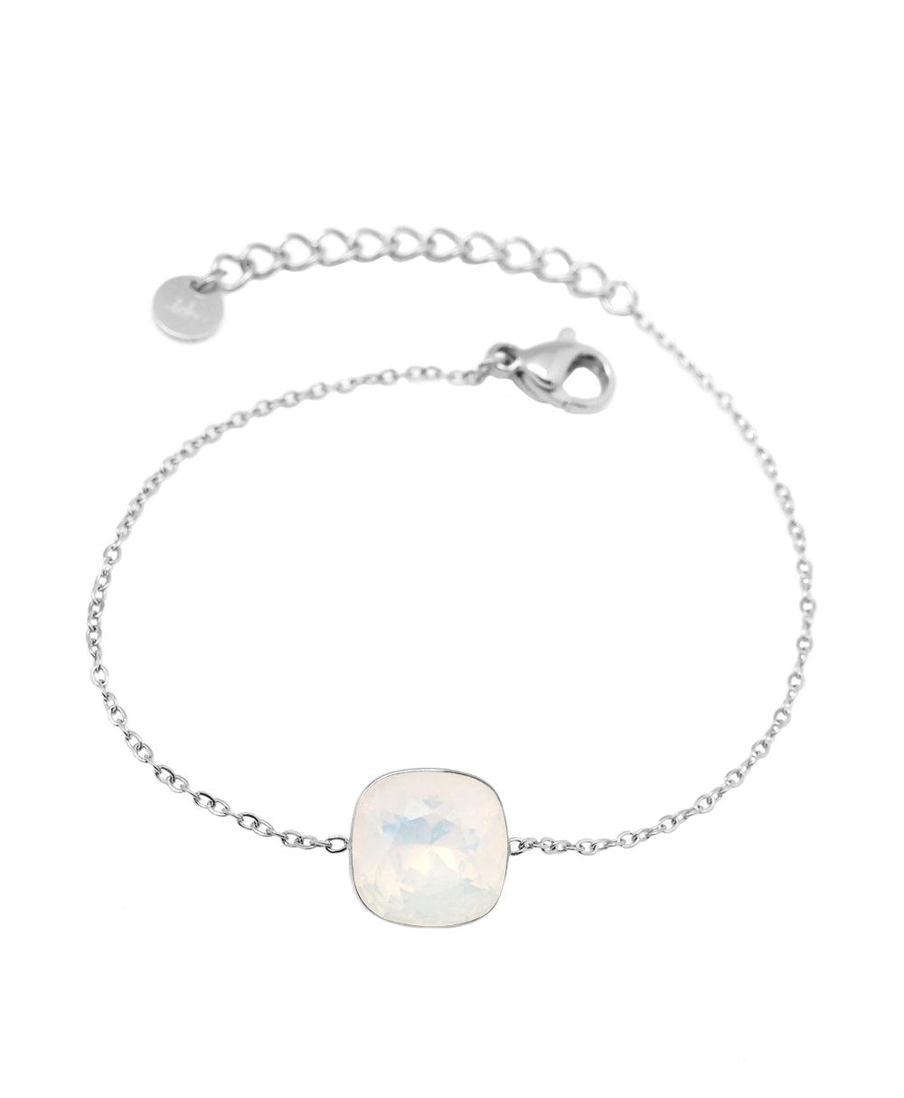 Bracelet, BOHM PARIS|Bracelet Bea - opalescent white/silver