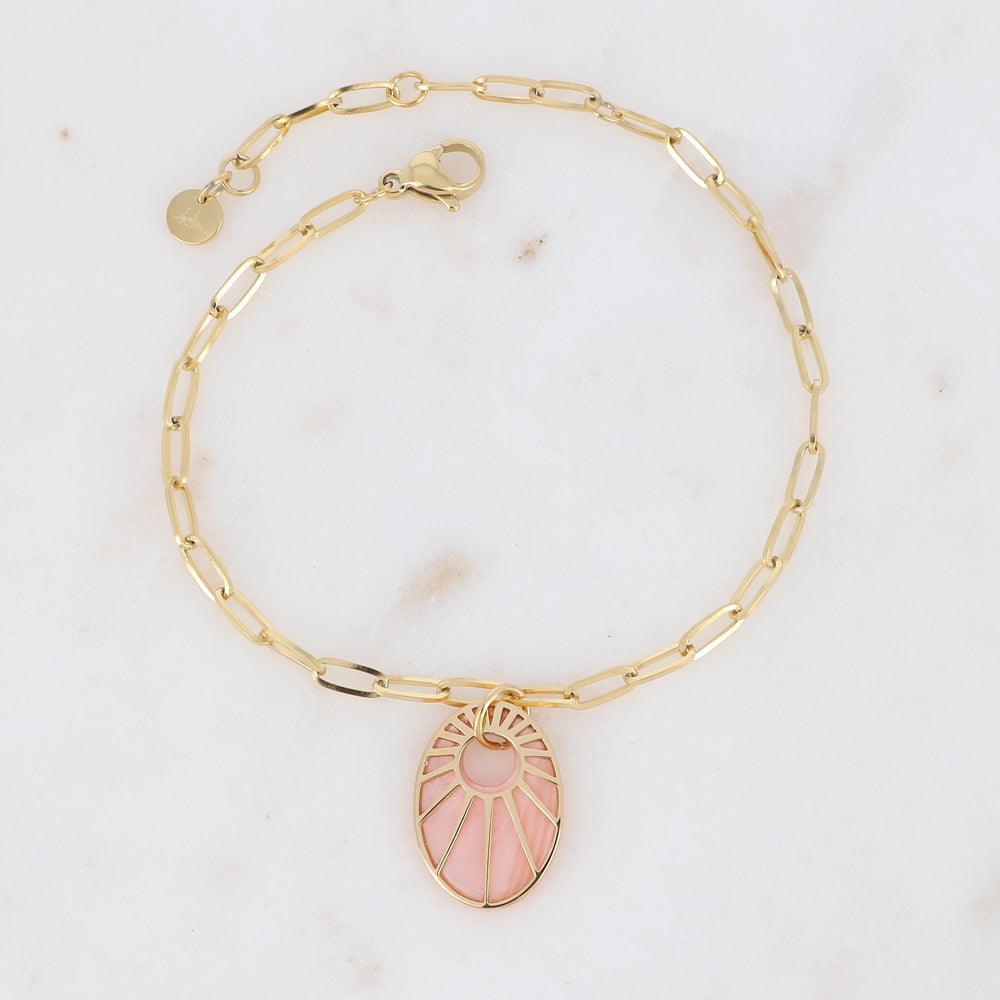 Bracelet, BOHM PARIS|Bracelet Caméo -pink/gold