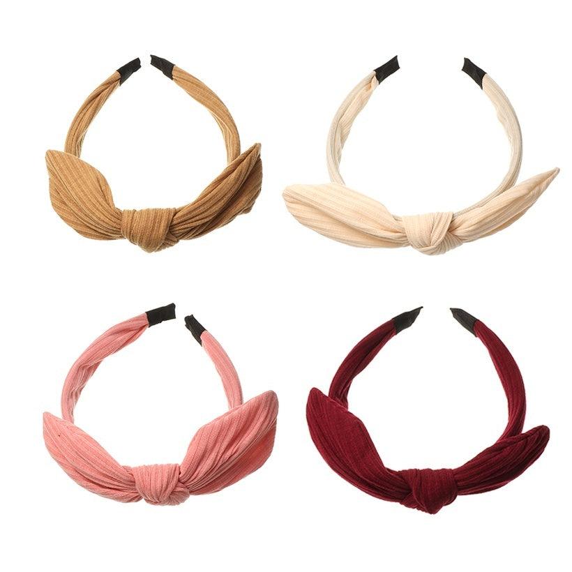 Headband|SUGAR SUGAR, Autumn Bow ribbed bow headband