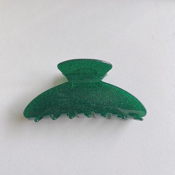 Hair clip|SUGAR SUGAR, Glitter Clip -green glitter shark tooth