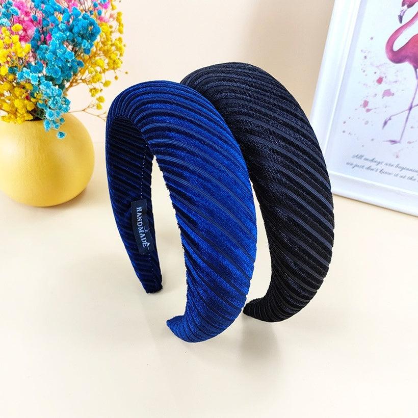 Headband|SUGAR SUGAR, London -dark blue velvet headband