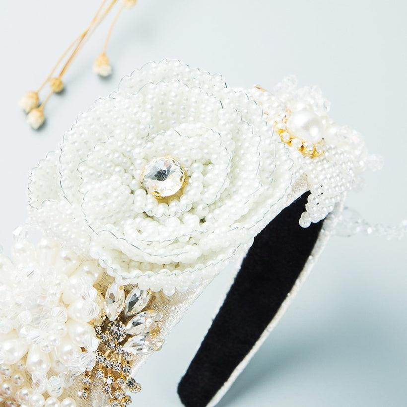 Headband|SUGAR SUGAR, Snow Kiss -white pearl headband