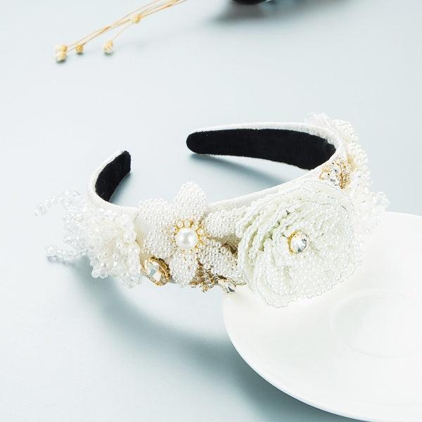 Headband|SUGAR SUGAR, Snow Kiss -white pearl headband