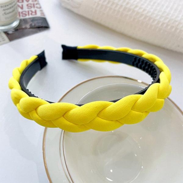 Headband|SUGAR SUGAR, Sarah -narrow yellow braid headband