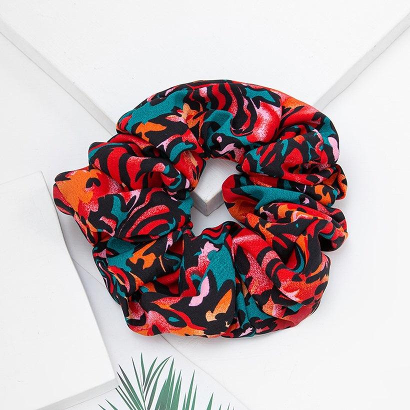 Scrunchie|SUGAR SUGAR, XL Jungle multi-colored hair donut