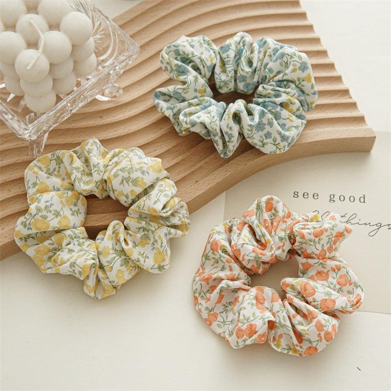 Scrunchie|SUGAR SUGAR, Autumn Flowers floral hair donut