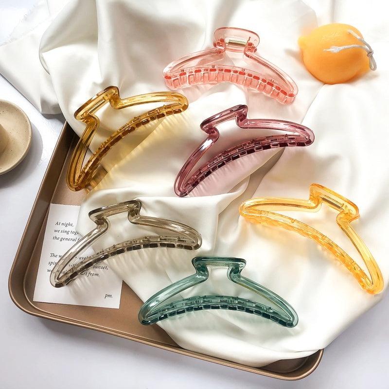 Hair clip|SUGAR SUGAR, Clear Large Clip -translucent shark tooth