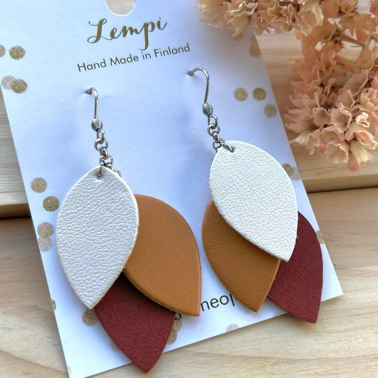 LEMPI earrings, Little Grain (brown multicolor)