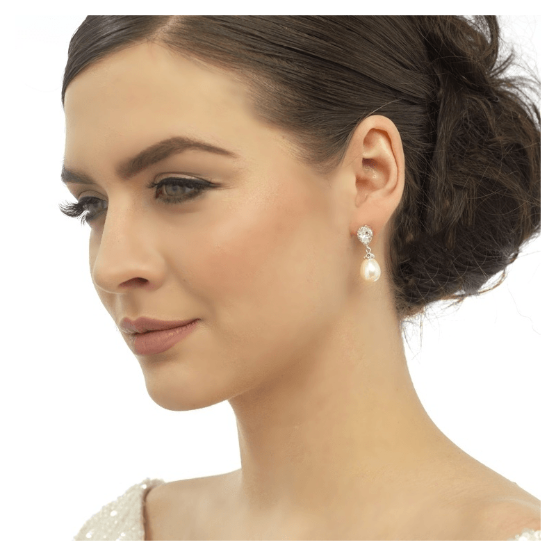 Earrings, ATHENA BRIDAL | Precious Pearl gold pearl earrings