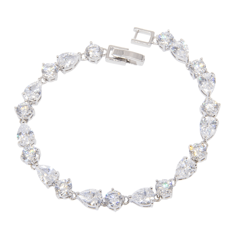 Bracelet, ATHENA BRIDAL | Classic Bracelet -crystal drop bracelet