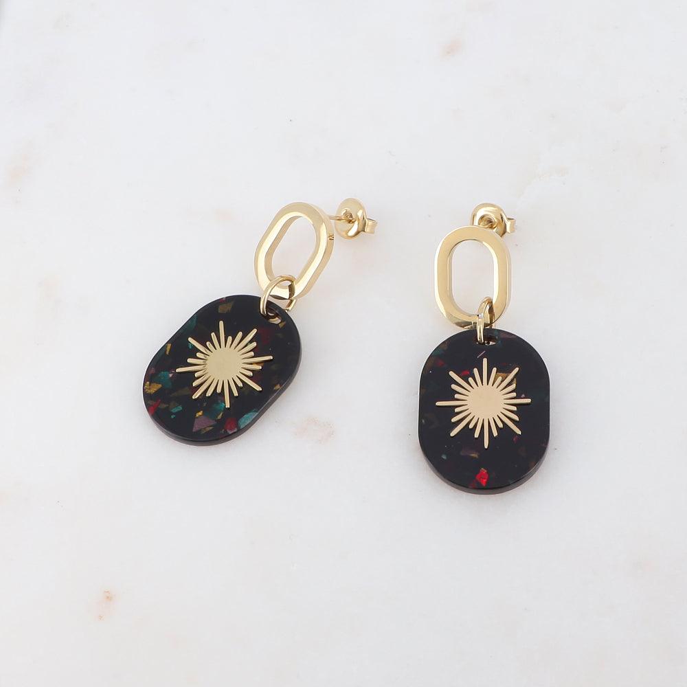 IKITA PARIS|Etoile earrings multicolor resin