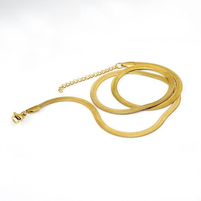 FRENCH RIVIERA|Ada Chain in Gold -surgical steel 5mm snake chain