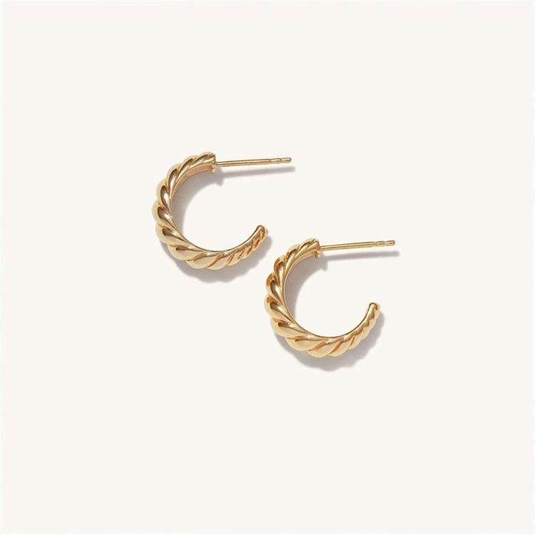 FRENCH RIVIERA|Natalie Hoops - surgical steel spiral rings