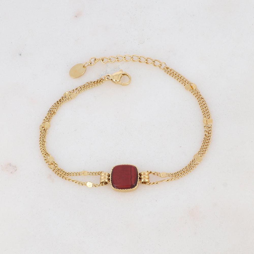 Bracelet, BOHM PARIS|Bracelet Chloefina - tiger's eye stone bracelet