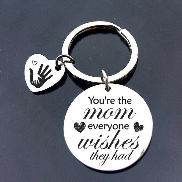 Keychain, Mom - steel keychain for mom