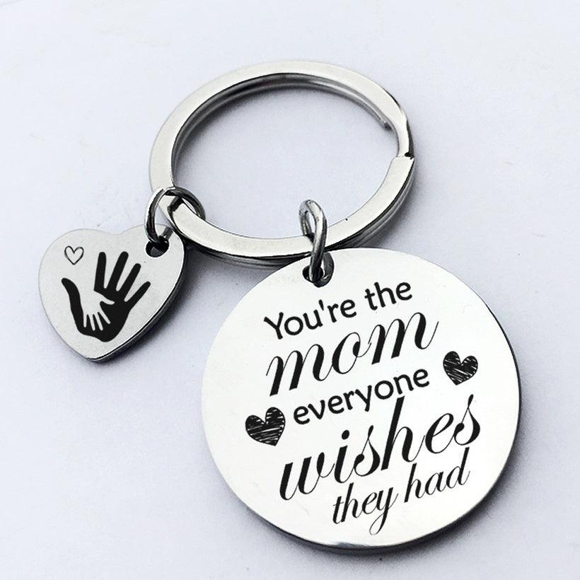 Keychain, Mom - steel keychain for mom