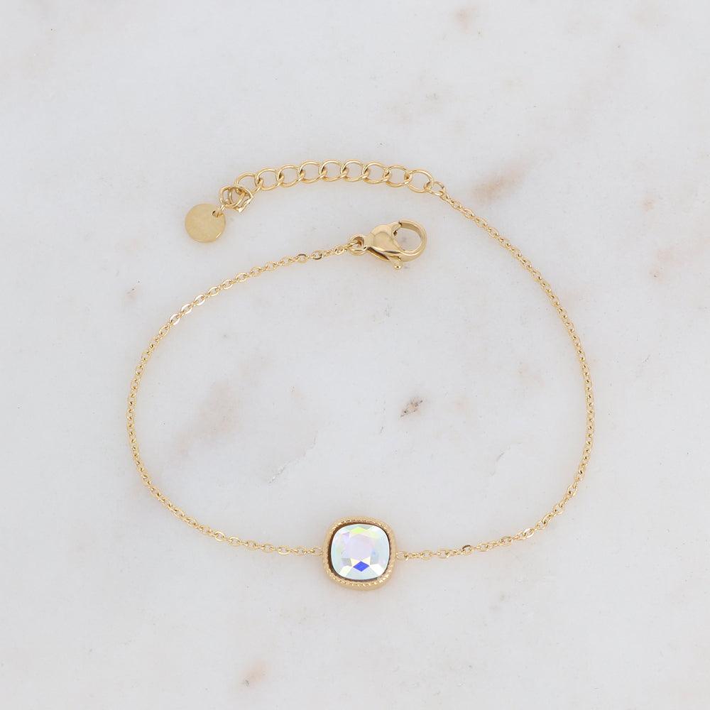 Bracelet, BOHM PARIS|Bracelet Celine -AB clear crystal bracelet