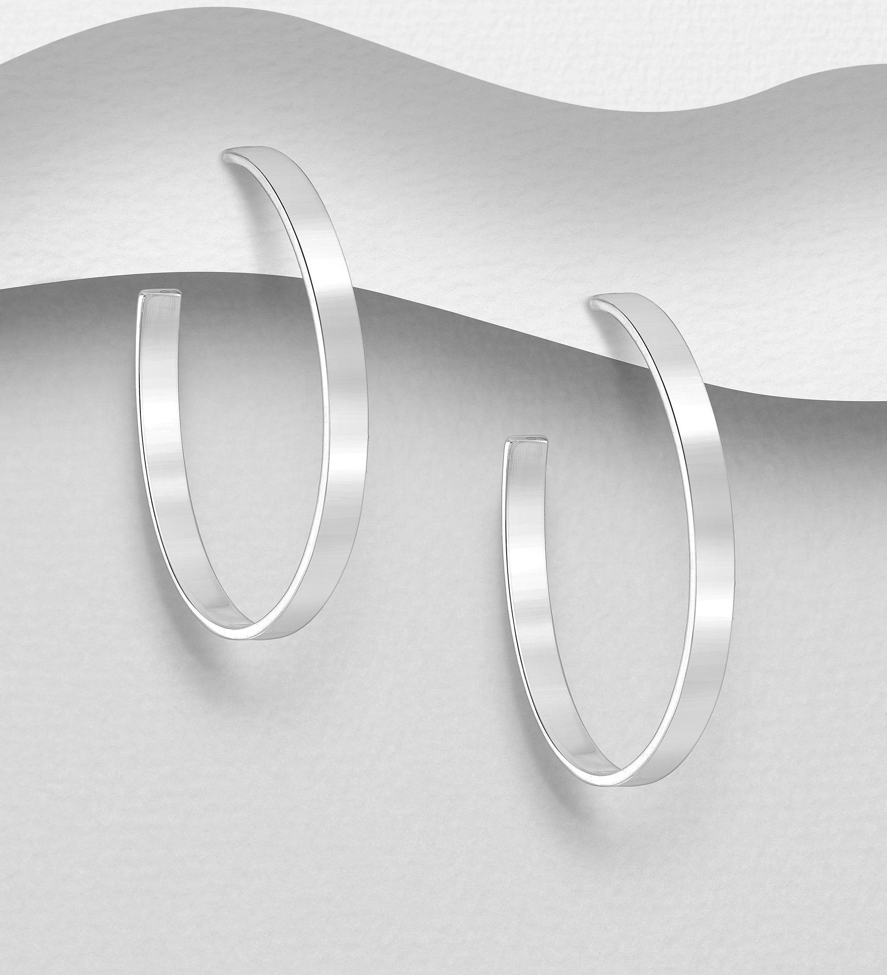 PREMIUM COLLECTION|Stina medium flat silver rings