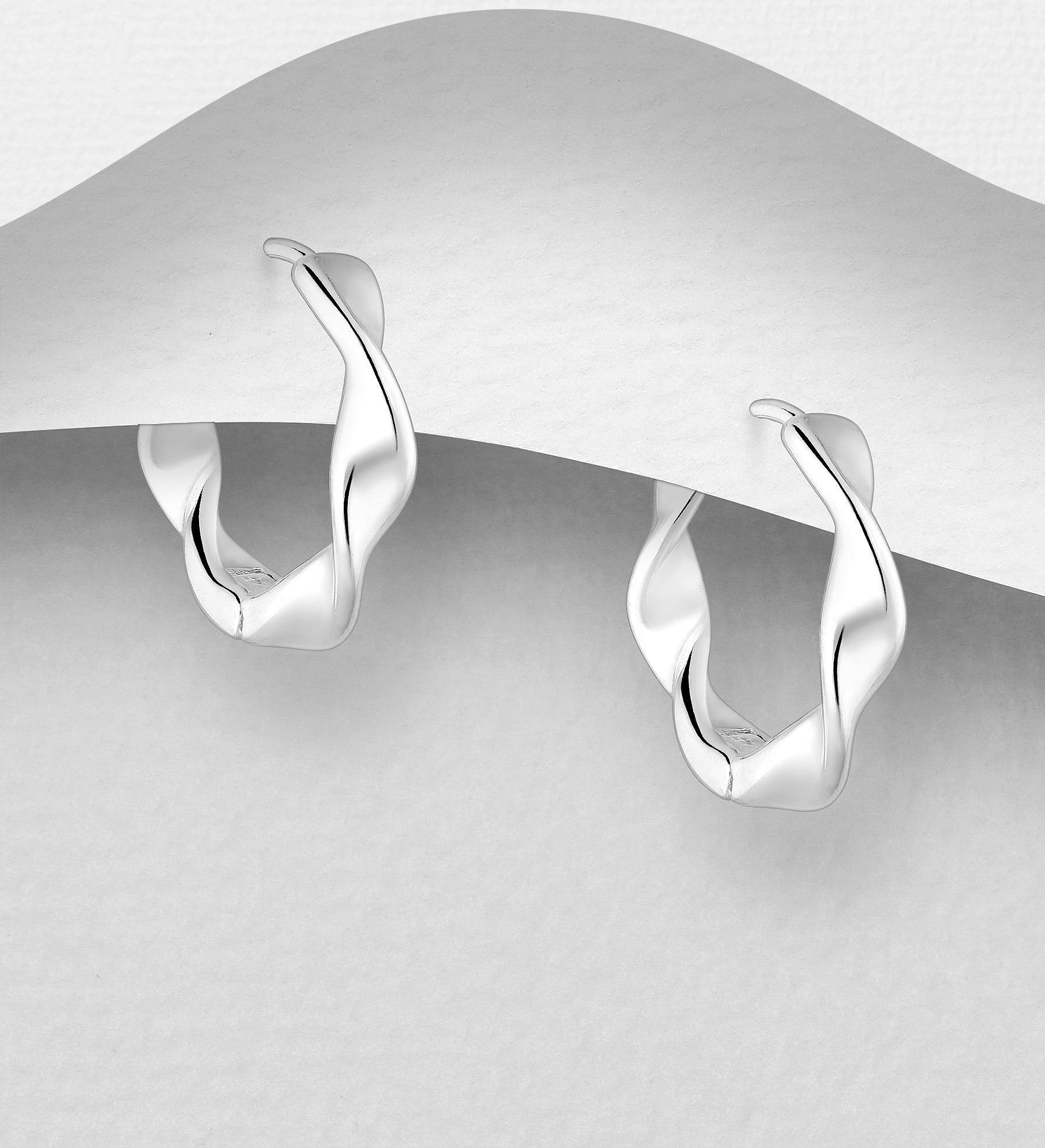 PREMIUM COLLECTION|Iris small spiral silver rings