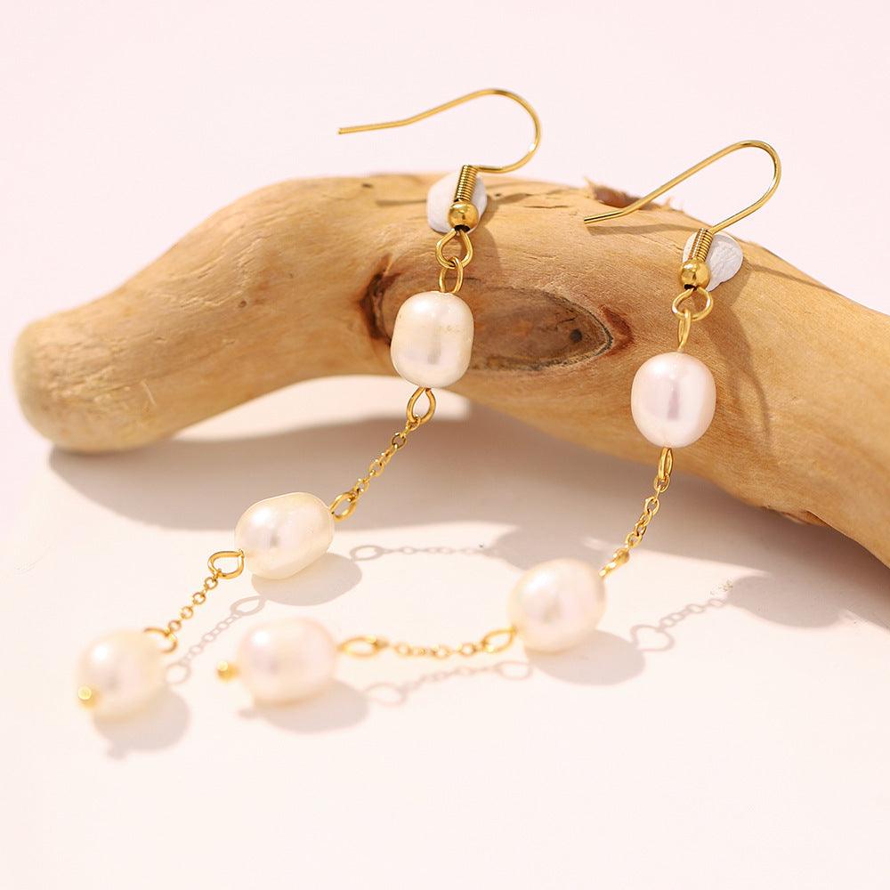 FRENCH RIVIERA|Adrianna Earrings with pearl