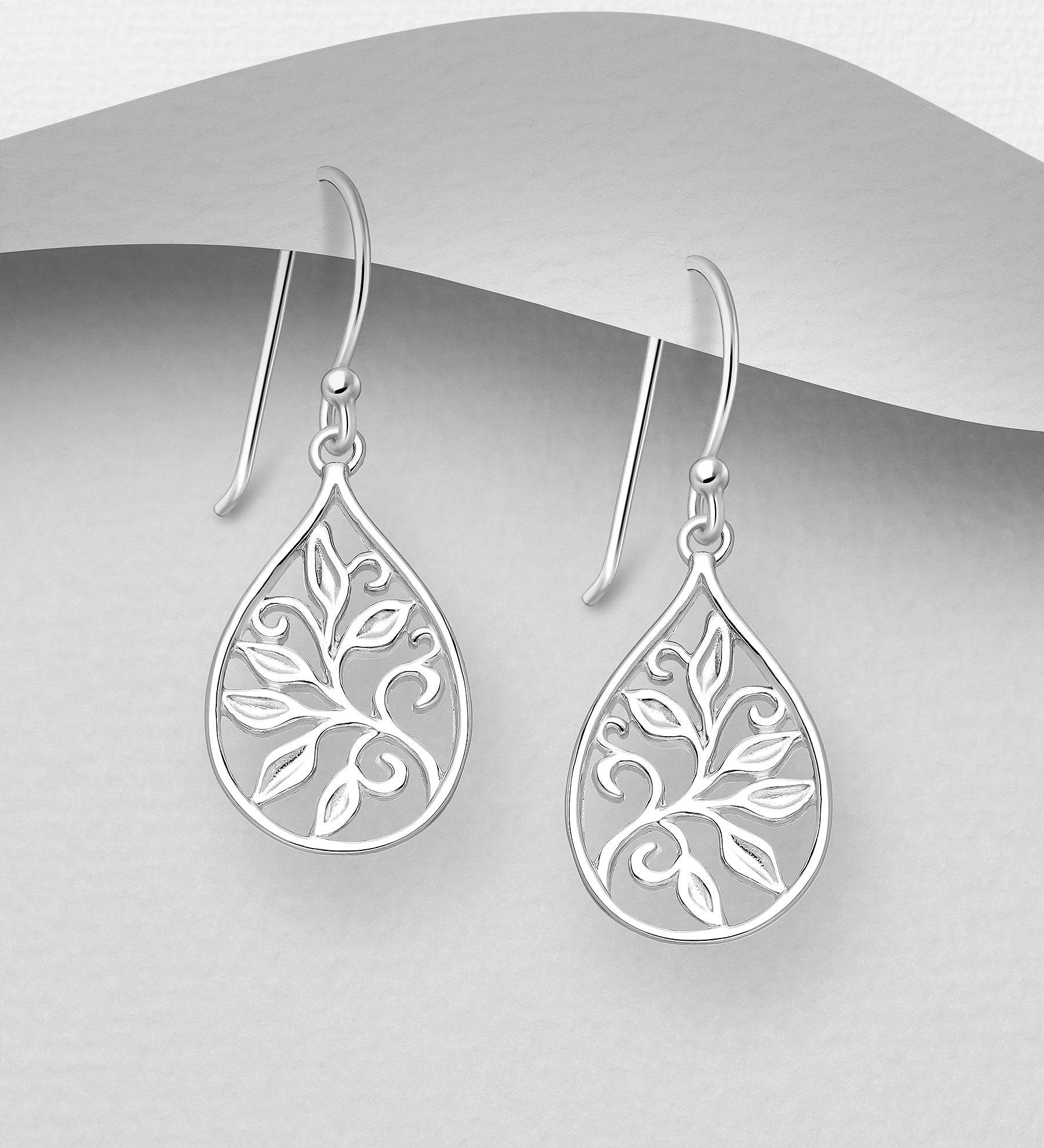 PREMIUM COLLECTION|Svea silver drop earrings